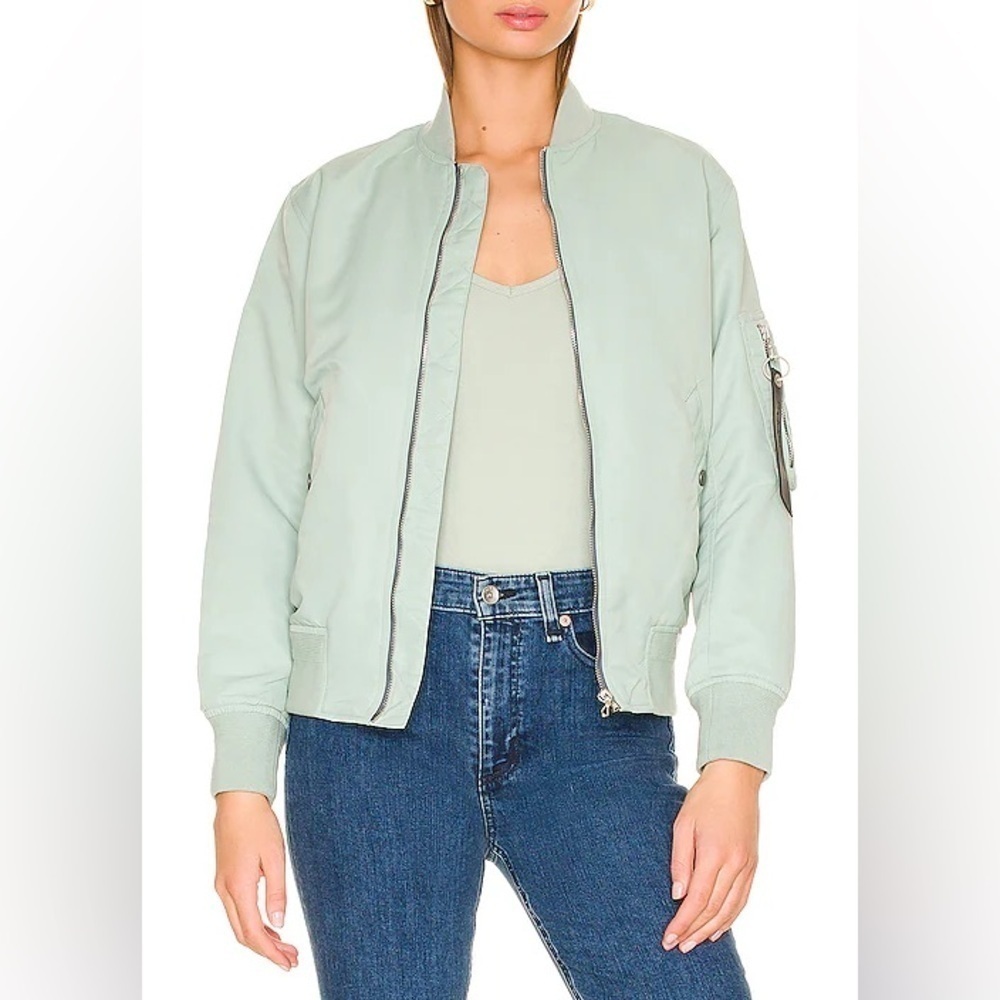 Rag & Bone Manstone Bomber Jacket sage green